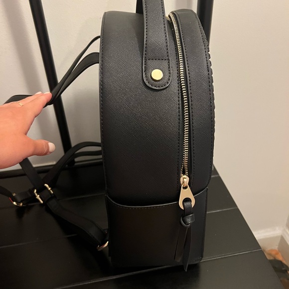 Calpak Kaya Small Backpack, Perfect for Everyday and Travel! Black with Gold - Picture 6 of 12